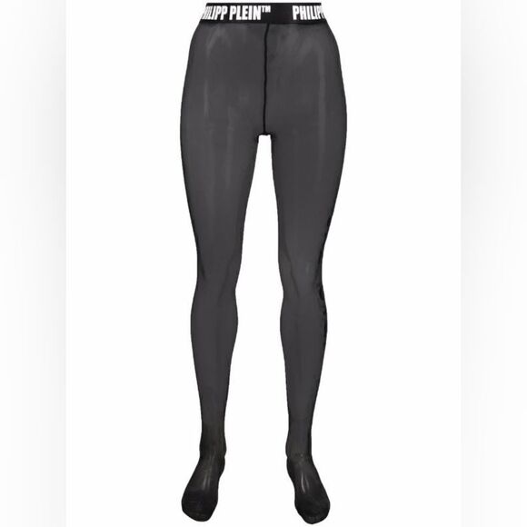 Philipp plein logo tights pantyhose size II S New
